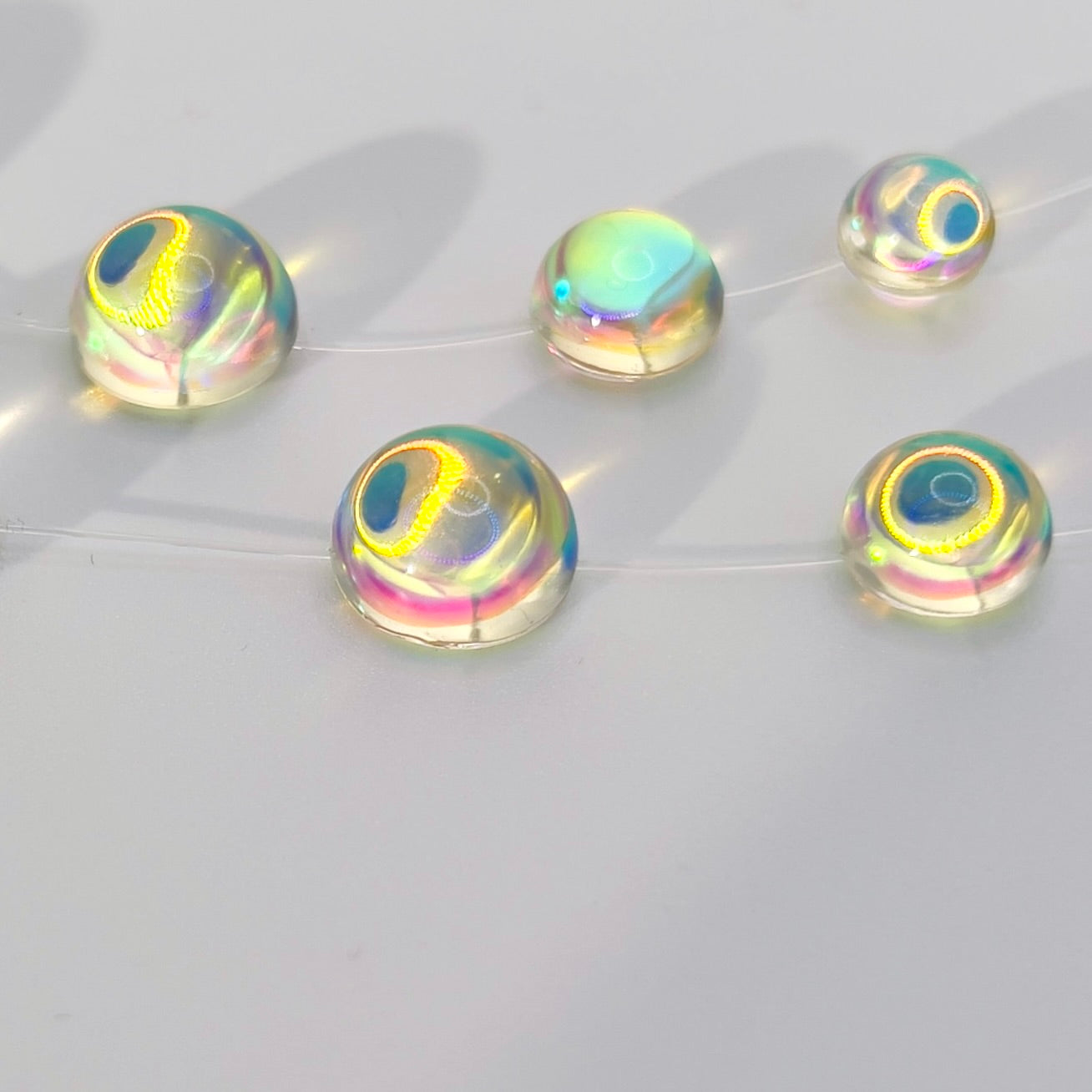 Iridescent Crystal Cascade Earrings: Modern Minimalist Statement Jewelry